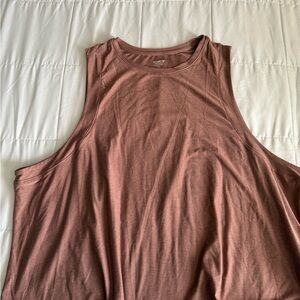 Old Navy Pink Sleeveless Muscle Tee Relaxed Cut Out